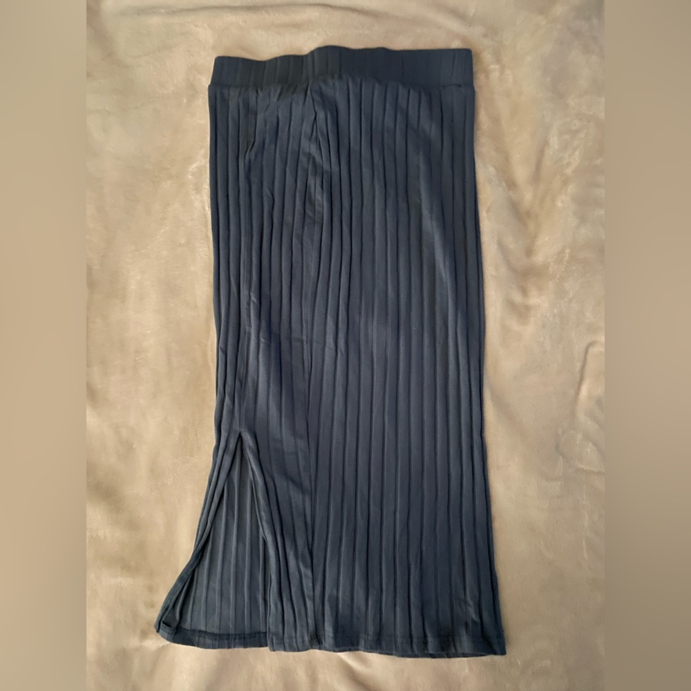 Baby blue pencil skirt